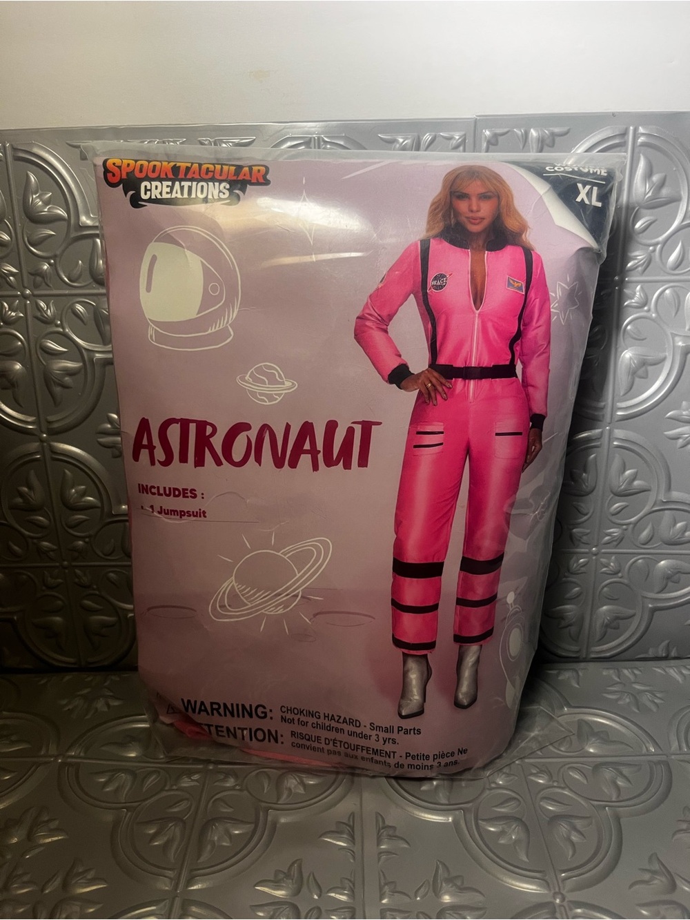 Women's Pink Astronaut Jumpsuit